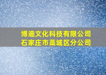 博迪文化科技有限公司石家庄市藁城区分公司