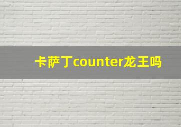 卡萨丁counter龙王吗