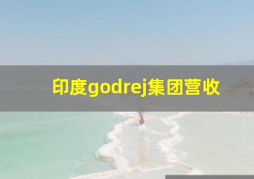 印度godrej集团营收