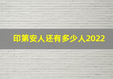 印第安人还有多少人2022