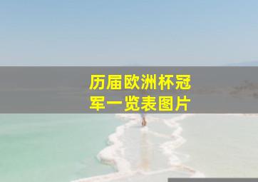 历届欧洲杯冠军一览表图片