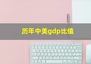 历年中美gdp比值