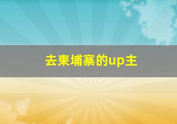 去柬埔寨的up主