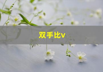 双手比v