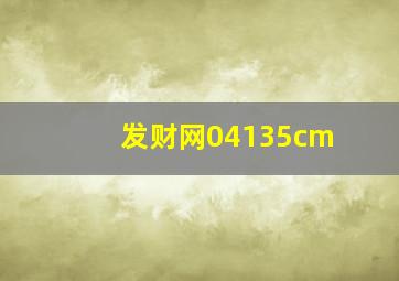 发财网04135cm