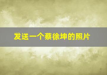 发送一个蔡徐坤的照片