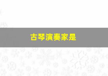 古琴演奏家是