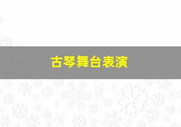 古琴舞台表演