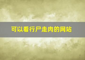 可以看行尸走肉的网站