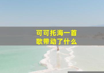 可可托海一首歌带动了什么