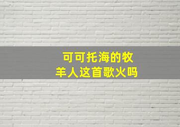 可可托海的牧羊人这首歌火吗