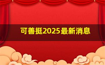 可善挺2025最新消息