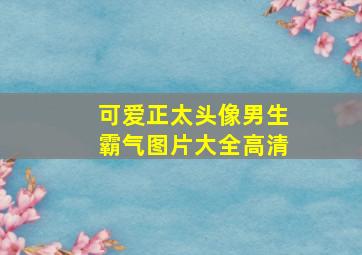 可爱正太头像男生霸气图片大全高清