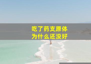 吃了药支原体为什么还没好