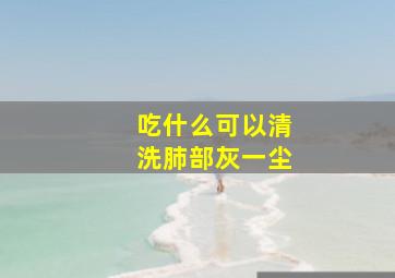 吃什么可以清洗肺部灰一尘