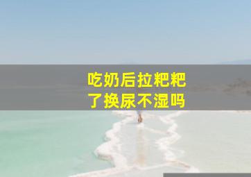 吃奶后拉粑粑了换尿不湿吗