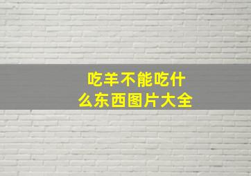 吃羊不能吃什么东西图片大全