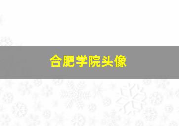 合肥学院头像