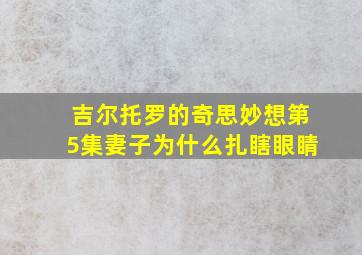 吉尔托罗的奇思妙想第5集妻子为什么扎瞎眼睛