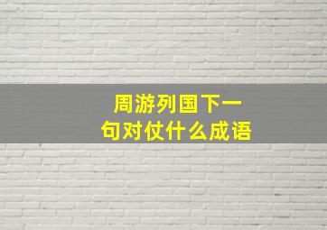 周游列国下一句对仗什么成语