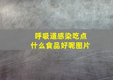 呼吸道感染吃点什么食品好呢图片