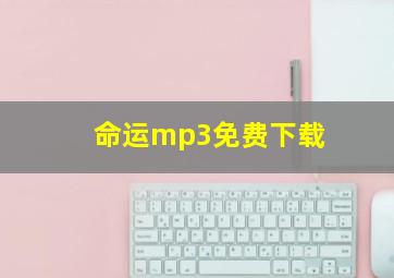 命运mp3免费下载