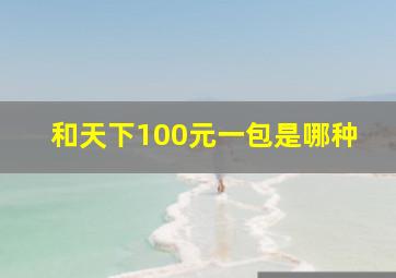 和天下100元一包是哪种