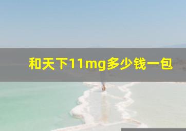 和天下11mg多少钱一包