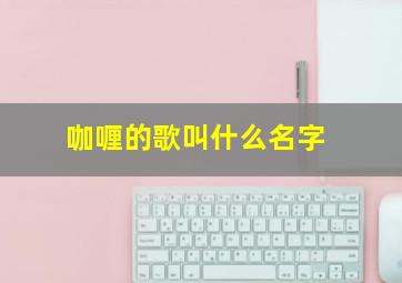 咖喱的歌叫什么名字