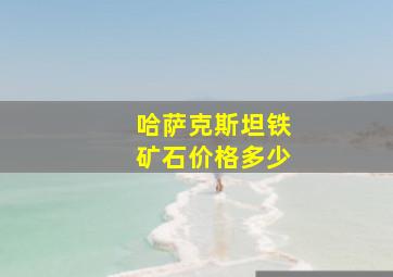 哈萨克斯坦铁矿石价格多少