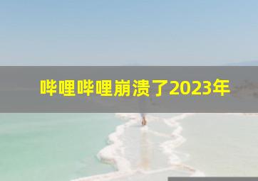 哔哩哔哩崩溃了2023年