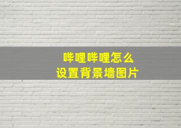 哔哩哔哩怎么设置背景墙图片