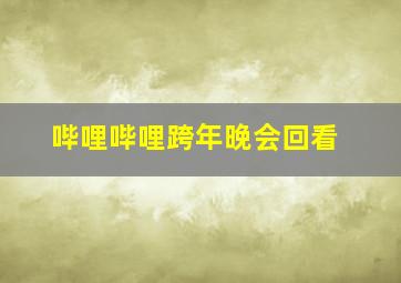 哔哩哔哩跨年晚会回看