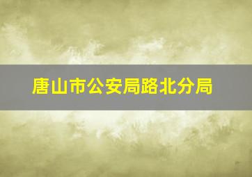 唐山市公安局路北分局