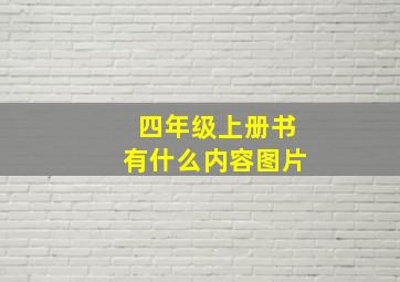 四年级上册书有什么内容图片