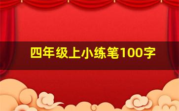 四年级上小练笔100字