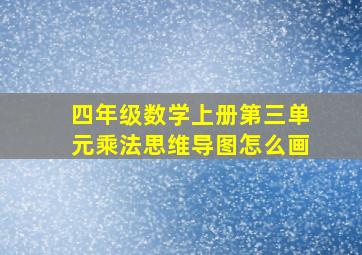 四年级数学上册第三单元乘法思维导图怎么画