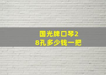 国光牌口琴28孔多少钱一把