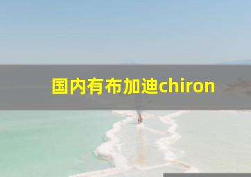 国内有布加迪chiron