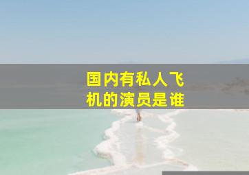 国内有私人飞机的演员是谁