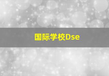 国际学校Dse