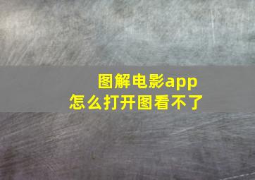 图解电影app怎么打开图看不了