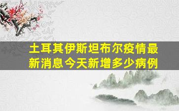 土耳其伊斯坦布尔疫情最新消息今天新增多少病例