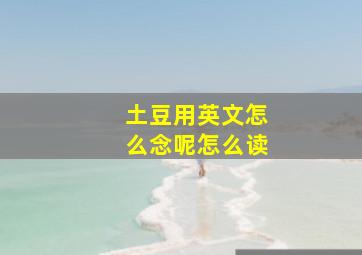 土豆用英文怎么念呢怎么读