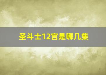 圣斗士12宫是哪几集