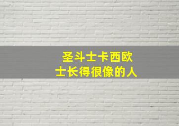 圣斗士卡西欧士长得很像的人