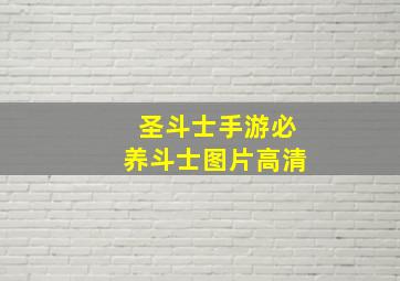 圣斗士手游必养斗士图片高清