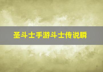 圣斗士手游斗士传说瞬