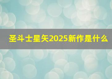 圣斗士星矢2025新作是什么