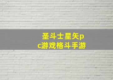 圣斗士星矢pc游戏格斗手游